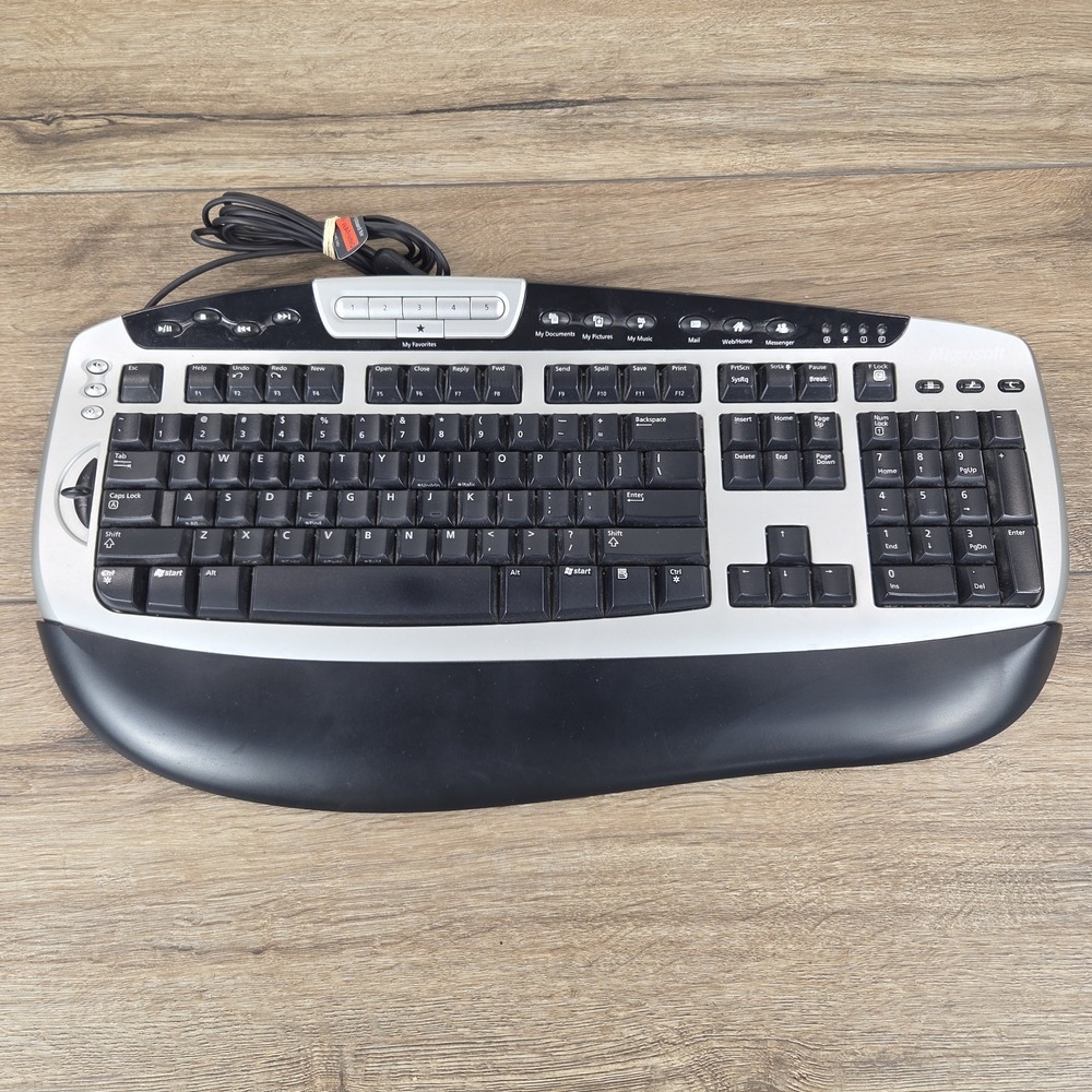 Microsoft Digital Media Pro USB Keyboard w/Palm Rest KC-0405 Model 1031